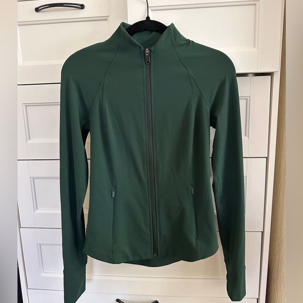 Athleta Salutation jacket Seaweed snack Size XS
